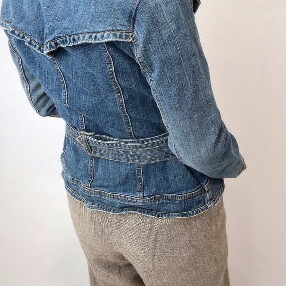 DKNY Jeans Denim Jacket with Belt - Picture 5 of 8